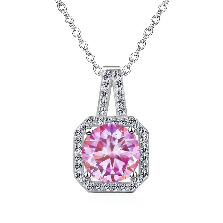 1.0ct 2.0ct FL-IF Round Brilliant Cut GRA Certificate Pendant Necklace