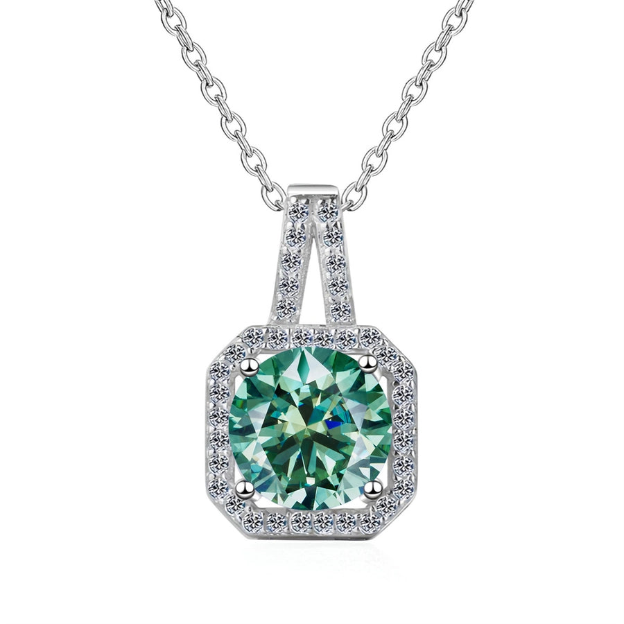 1.0ct 2.0ct FL-IF Round Brilliant Cut GRA Certificate Pendant Necklace