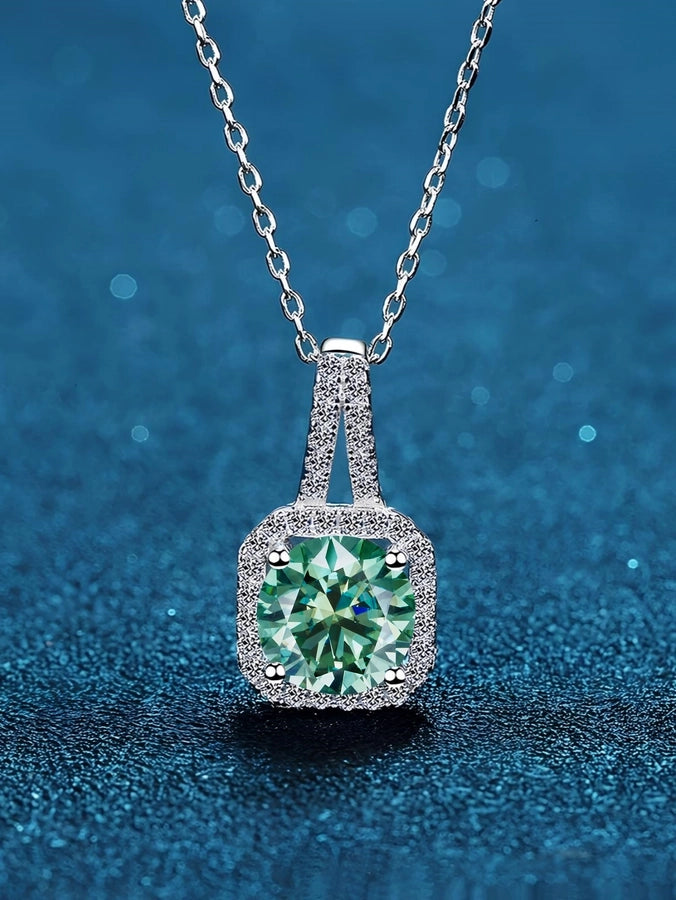 1.0ct 2.0ct FL-IF Round Brilliant Cut GRA Certificate Pendant Necklace