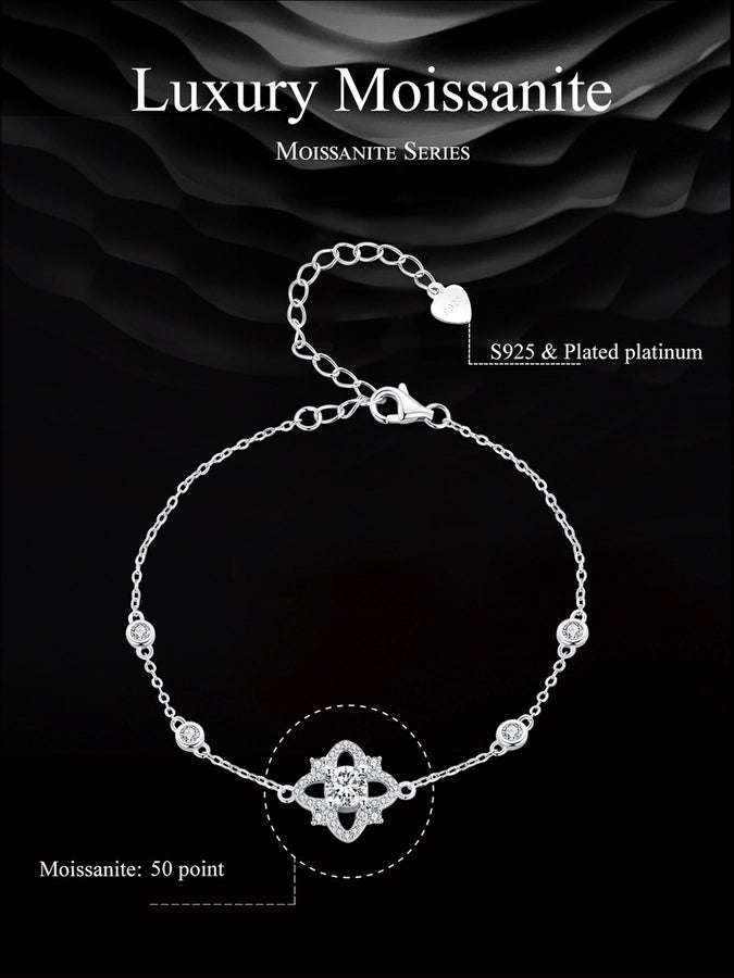 925 Sterling Silver cable chain Bracelets Simple Style