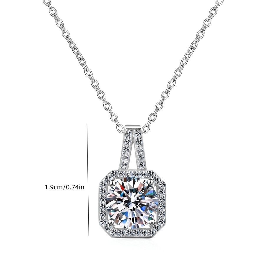 1.0ct 2.0ct FL-IF Round Brilliant Cut GRA Certificate Pendant Necklace